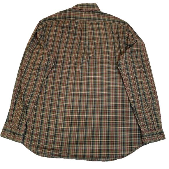 Ralph Lauren Men’s Tattersall Plaid Long Sleeve Brown/Pink Button Down Pony- XL - Picture 3 of 15